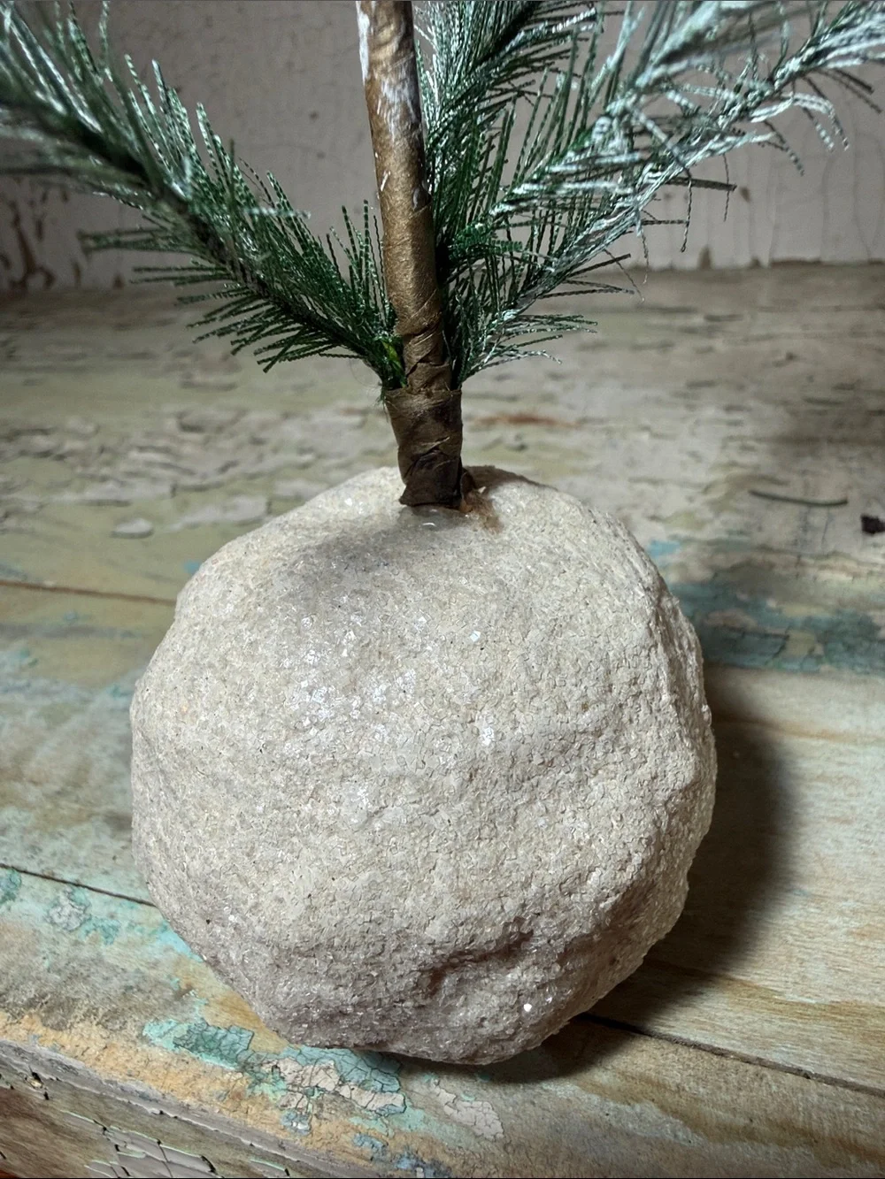 ❄️ Set of 2 Small Decorative Snowball Trees
